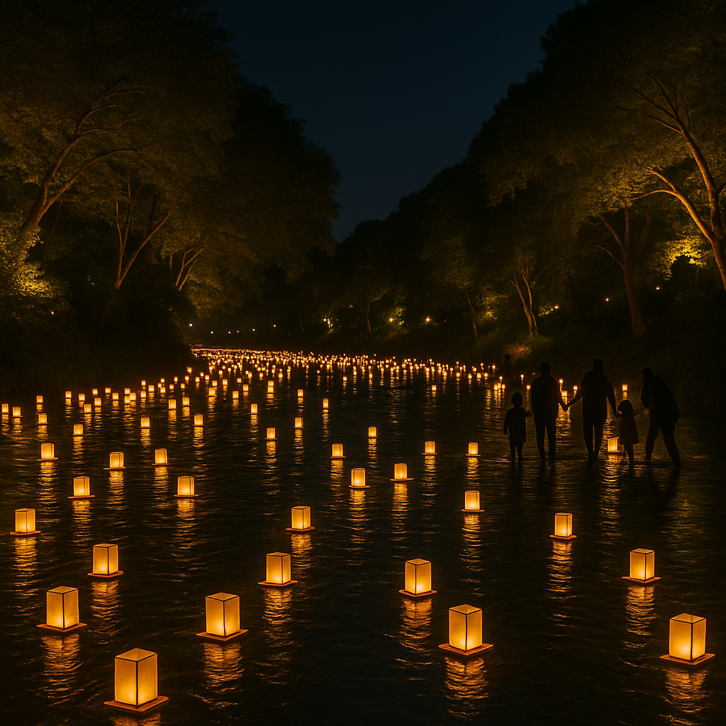 真岡の灯ろう流し2025|幻想的な夏夜を演出する行屋川の灯ろう流し – 栃木県・今週末のイベント情報&花火大会&お祭り