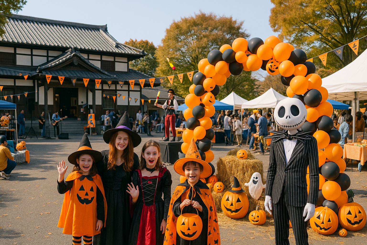 とても大きくてとてもゴージャス雰囲気のハロウィンオブジェ・1点もの♡ 真岡市「久保邸ハロウィン」〜木綿と魔法のハロウィンマルシェ2025で