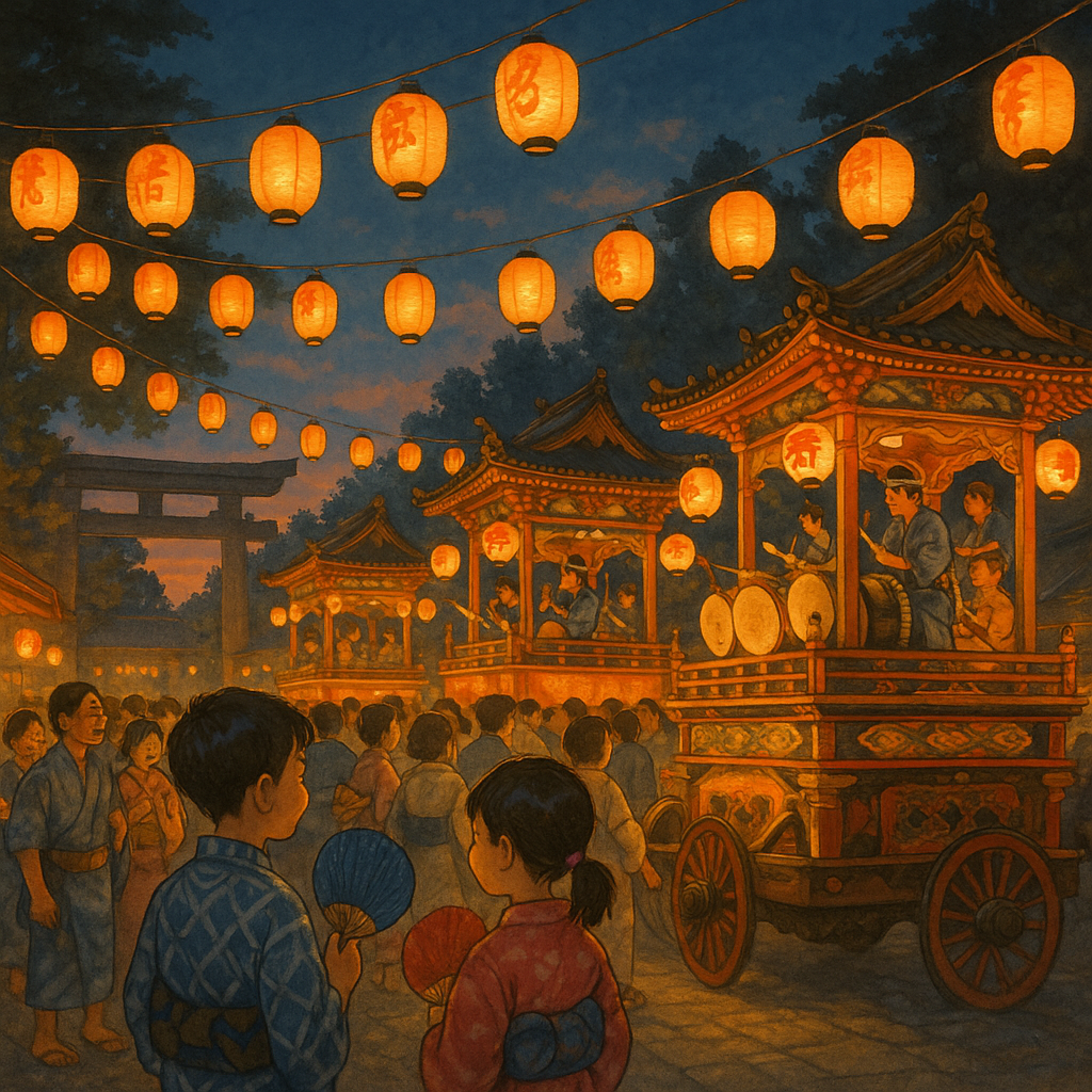 楡木大杉神社の夏祭り