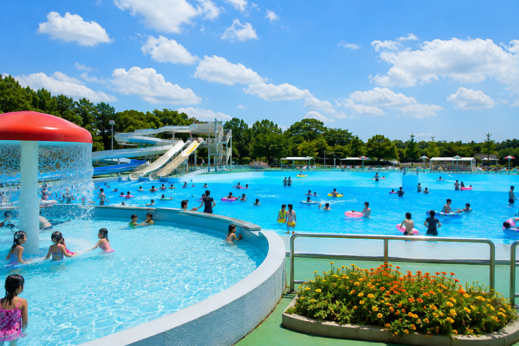 現在の画像: 真岡市 井頭公園一万人プール