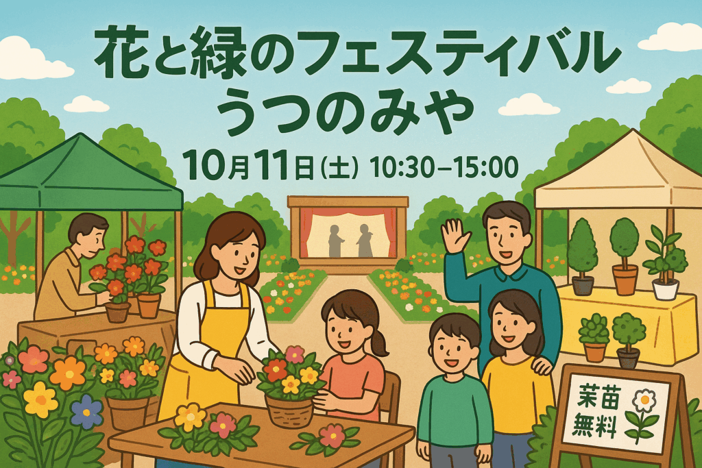 現在の画像: 花と緑のフェスティバルうつのみや
