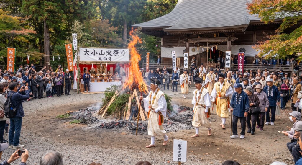 足利市「大小山火祭り」
