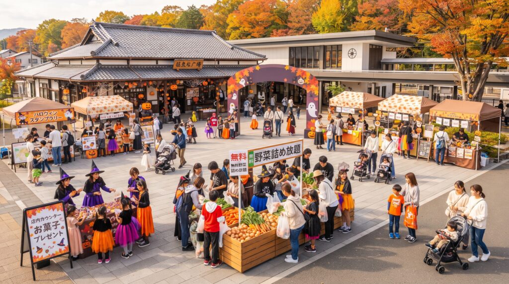 現在の画像: 高根沢町・宝積寺駅前ハロウィン