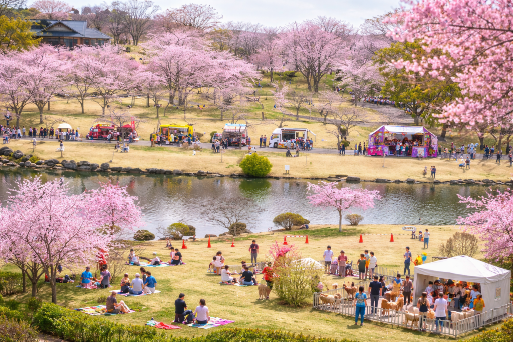 現在の画像: つがの里花彩祭