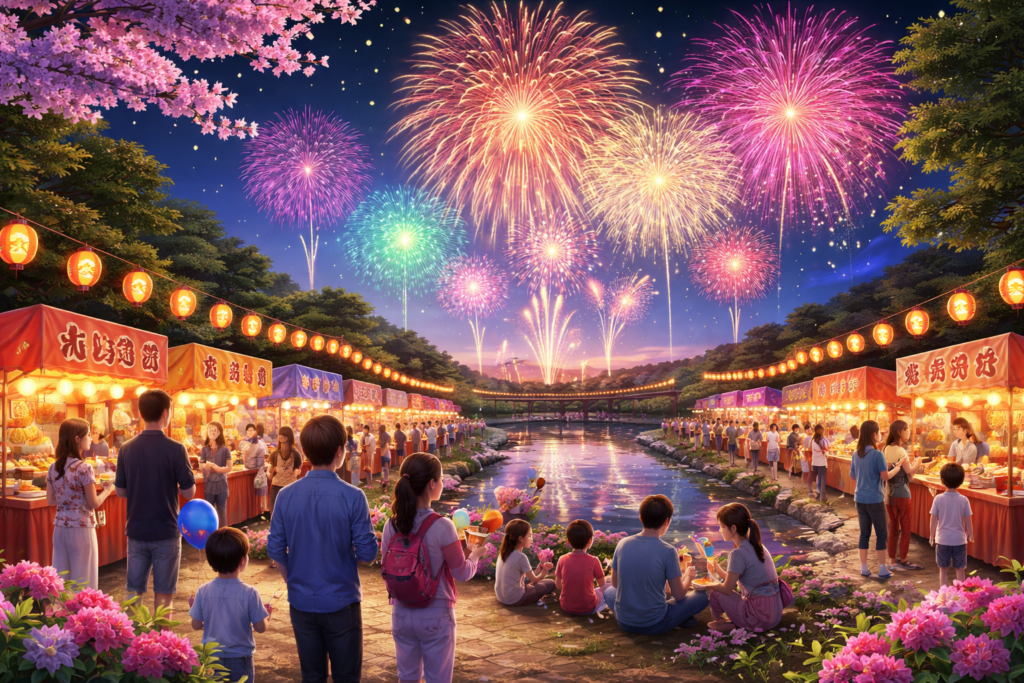 鹿沼市 さつきグルメフェア＆花火