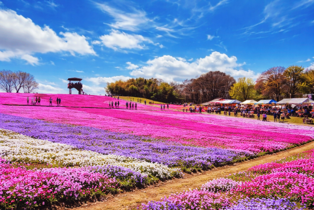 現在の画像: 市貝町芝ざくらまつり