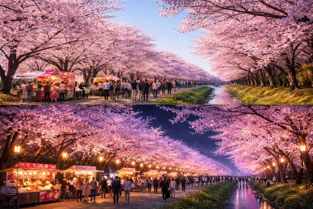 現在の画像: 氏家ゆうゆうパーク桜まつり