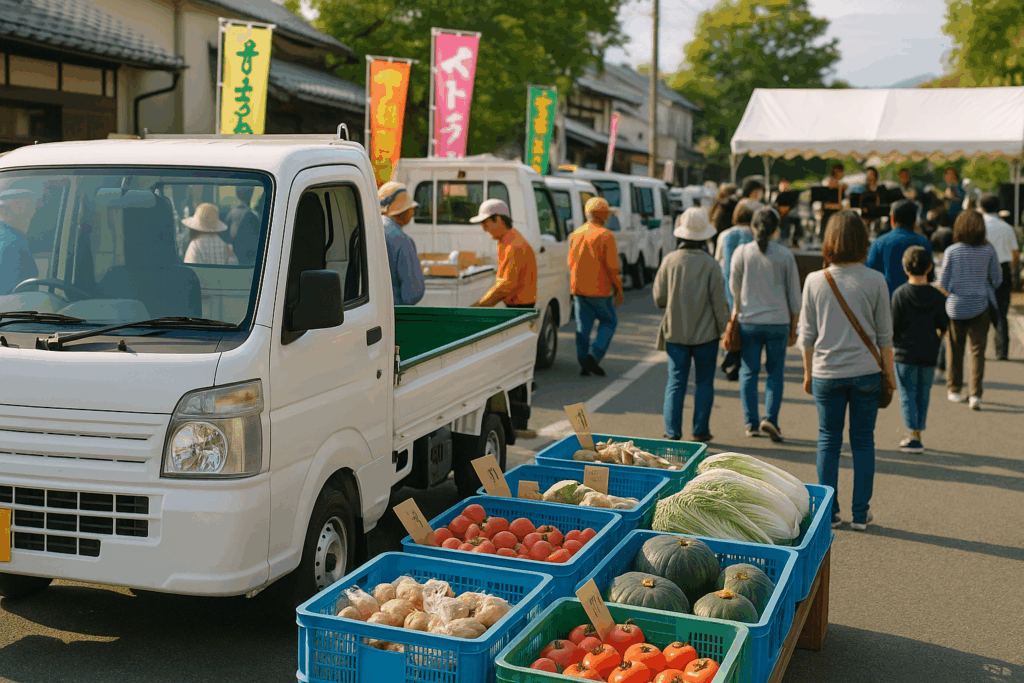 現在の画像: あしかが坂西軽トラ市