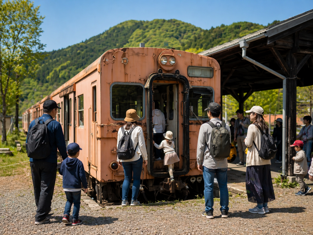 日光市・足尾駅保存車両特別公開