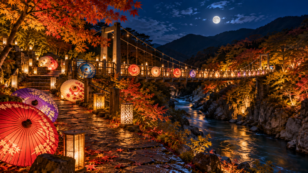 鬼怒川温泉 月あかり花回廊