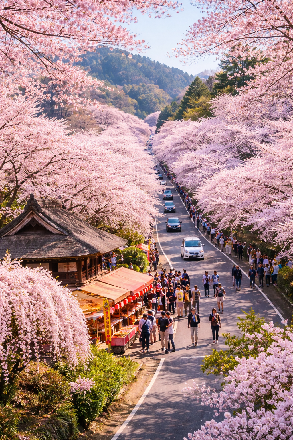 2026】太平山桜まつり｜栃木市で約2kmの桜のトンネルを楽しむ春の