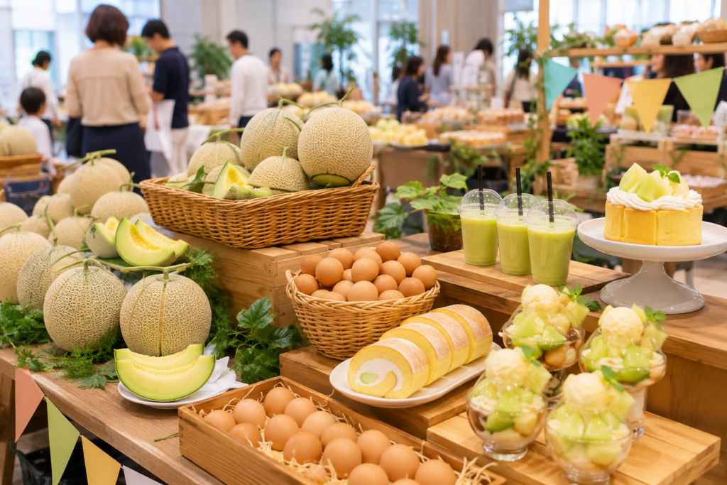 真岡・にのみや市 メロン＆たまごフェア