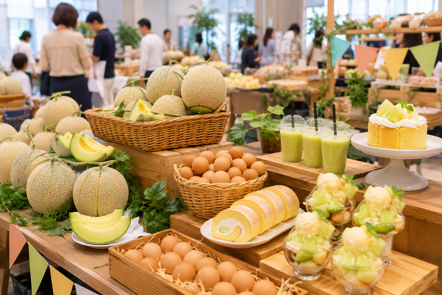 真岡・にのみや市 メロン＆たまごフェア