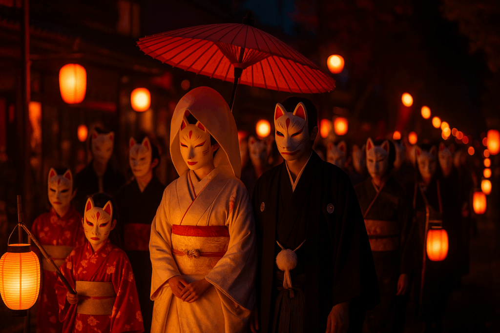 現在の画像: きつれ川 きつねの嫁入り