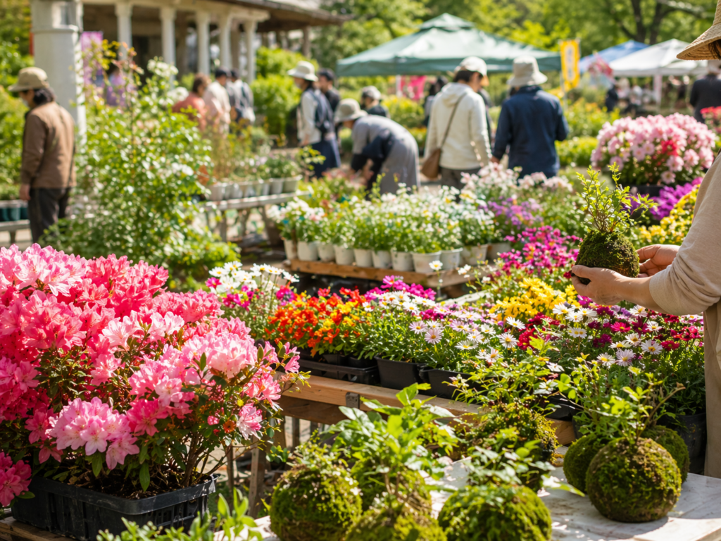 真岡市「花と緑の市」