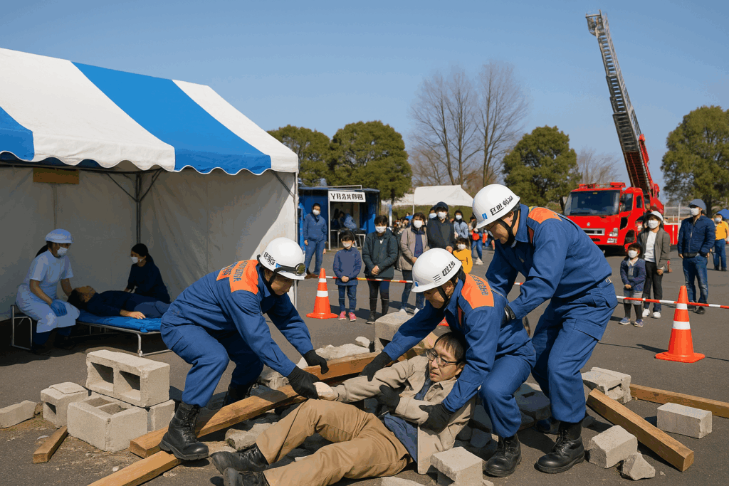 小山市総合防災訓練